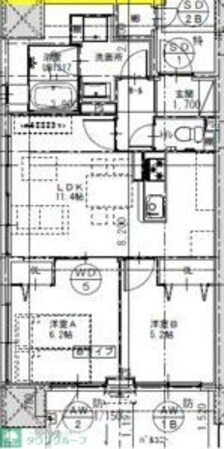 さくらHills ROKUBAN Platinum Residenceの物件間取画像